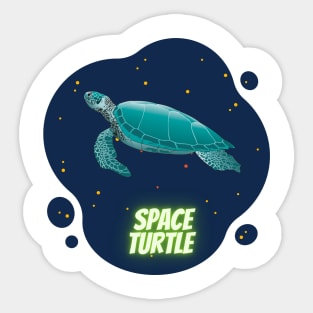 space turtle Sticker